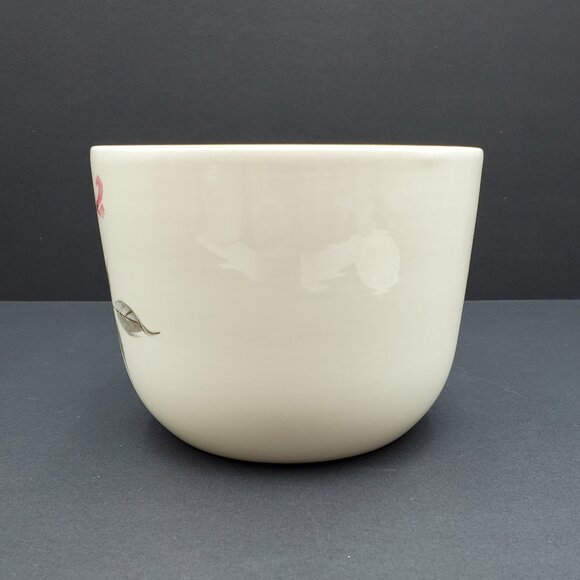 Universal Ballerina Rosette Refrigerator Jar Pink Rose Lidded Bowl Canister - Picture 3 of 11